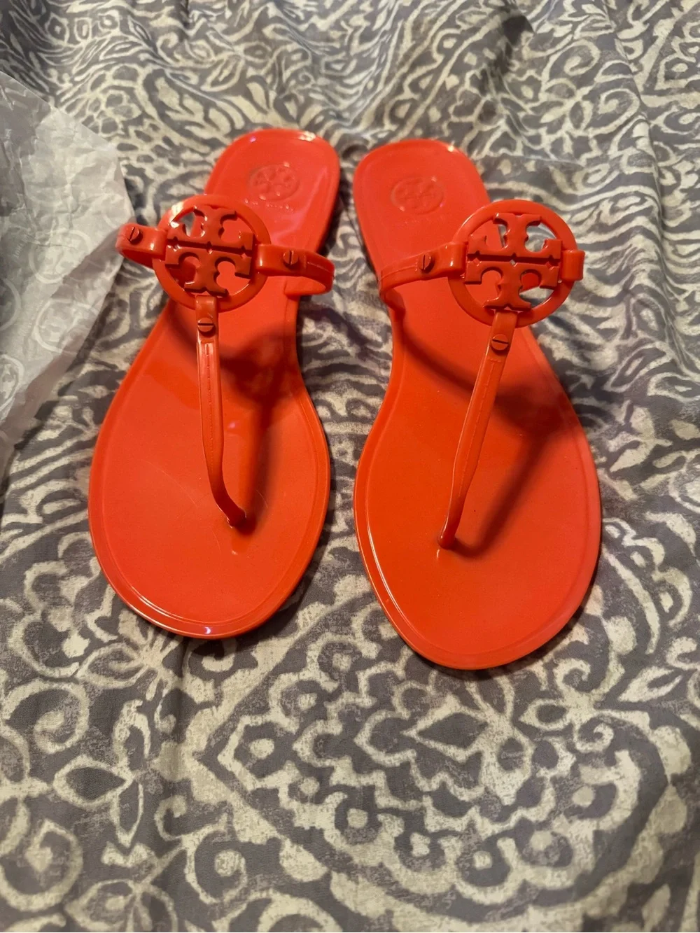 Tory Burch Coral Mini Miller Jelly Thong Sandals